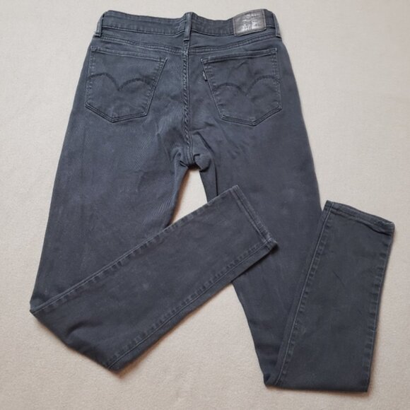 Levis Premium 711 Skinnyblackwomens Jeans Size 29 - Picture 3 of 10